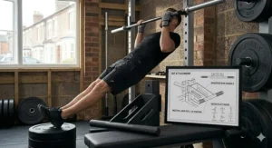 Using the dip attachment for power rack to perform bodyweight inverted rows and neutral grip pull-ups.