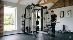 Smooth linear bearing smith machine bar movement in action